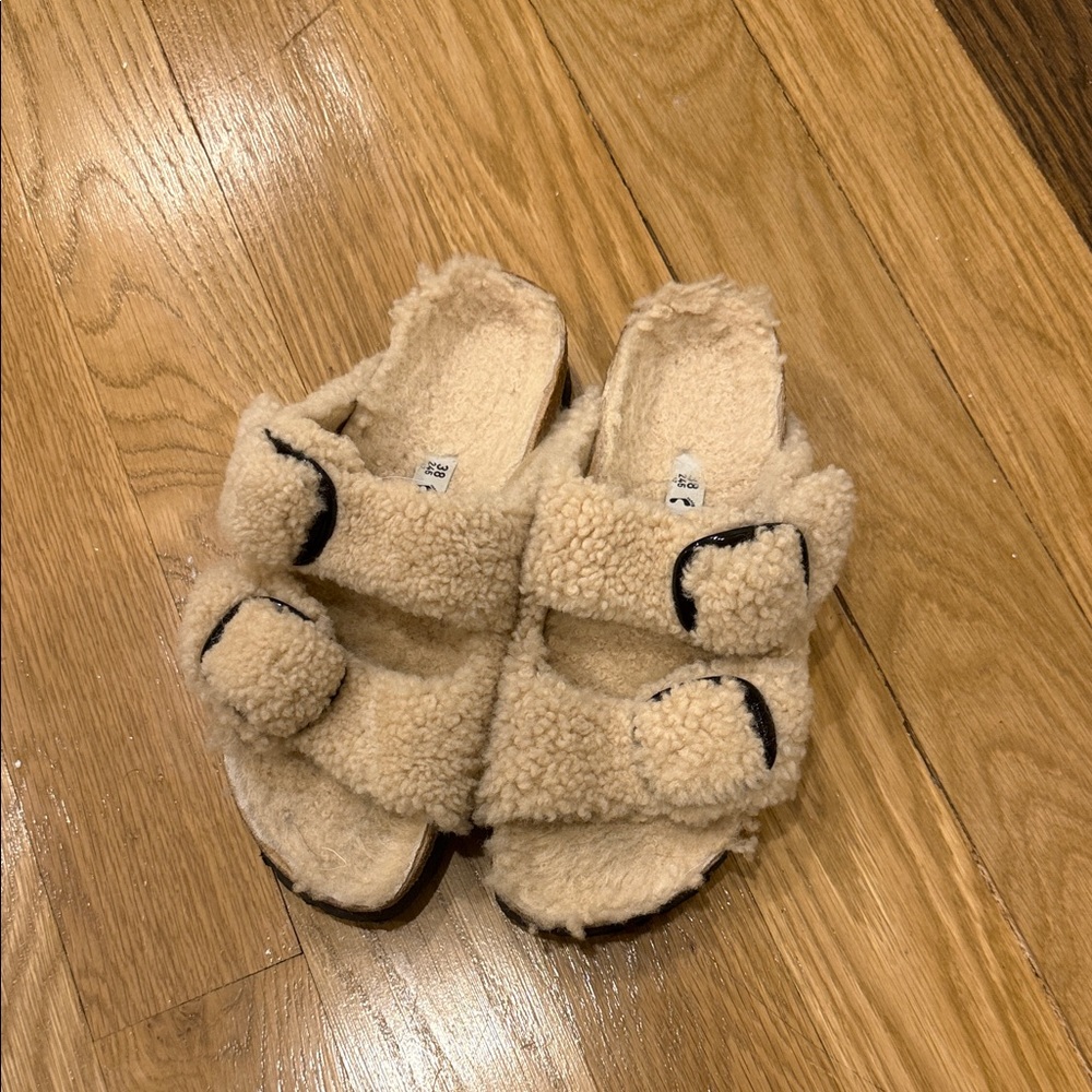 Birkenstock/PapillioCozy Fleece Sandals with Buckles